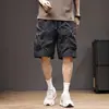 Nuevos Pantalones Cortos de Trabajo Finos para Hombre Verano 2025, Modernos Americanos para Exteriores Funcionales de Bolsillos Múltiples Pierna Recta de Cinco Puntos