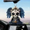 Novo Estilo Pingente de Asa para Carro Ornamento Plano Retrô Africano Caveira Transfronteiriça Decoração de Carro em Acrílico