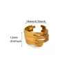 Anillo Abierto Creativo y Sencillo de Acero Inoxidable, Sensación de Lujo Ligero de Alta Gama, Joyería con Forma de Ala, No se Desvanece, Versátil, Venta al por Mayor