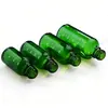 Botella gotero de 30 ml con punta de goma para dispensar aceite esencial, botella gotero con veta de madera, botella de vidrio verde de 15 ml con gotero de escala serigrafiado