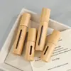 Botella de Perfume de Concha de Bambú de 5ml 10ml Botella Vacía Botella con Atomizador Recipiente Interior de Vidrio Cabezal de Atomizador Metálico Botella de Recarga de Perfume