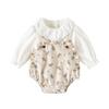 Trajes de Ropa de Otoño para Niñas Procesados y Etiquetables, Ropa de Moda para Niños, Trajes de Ropa de Otoño de Dos Piezas de Manga Larga para Bebé