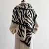 Nueva Bufanda Jacquard de Paisaje Pintura Imitación Cachemira Chal para Habitación con Aire Acondicionado para Mujer Otoño e Invierno Engrosada Cálida Larga Bufanda Transfronteriza