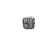 Yiluya Plata de Ley 925 Cuentas Planas de Buena Suerte Antiguas Cuentas Separadoras Material para Pulsera de Cuerda Hecha a Mano DIY Accesorios Venta al por Mayor