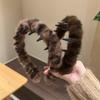 Diadema de Leopardo para el Cabello Ondulado Mao Mao para Mujer, Nueva Colección Otoño e Invierno, Sello para Lavar el Cabello en la Parte Superior del Cráneo, Diadema Elegante para Acabado del Flequillo Roto