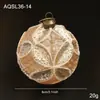 Nuevo Producto Bola de Navidad de 8 cm Color Champaña Polvo Pegajoso Polvo Dorado Adorno Colgante para Árbol de Navidad Retro Colgante Decoración Colgante Arreglo