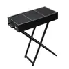 Parrilla de Barbacoa Portátil en Forma de X para Casa Patio Exterior Parrilla de Carbón con Tapa Herramientas para Barbacoa