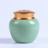 Tarro de Té Celadón Tarro Vacío Tarro de Té de Cerámica de Alta Calidad Tarro Individual Horno Ge Pieza Abierta Tarro de Té Tarro para Té Negro Té Verde