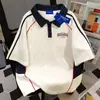 Camiseta Polo Casual Americana de Manga Corta para Hombres y Mujeres, Verano Holgada, Adelgazante, Tops Dopamina para Pareja, Estilo Ins Versátil