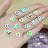 Joyería para Uñas de Resina Colorida Corazón Estéreo Joyería para Uñas DIY Pendientes Funda de Teléfono Móvil Accesorios de Uñas Portátiles
