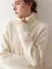 Cardigan de Punto de Cachemira Pequeño de Estilo Nuevo para Otoño e Invierno, Top de Mujer con Cremallera, Suéter Exterior Cálido Holgado