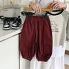 [Liquidação, Sem Devoluções ou Trocas] Calça Cargo Bangcheng Novo Estilo Outono com Bolsos Duplos para Crianças Pequenas e Médias G0350