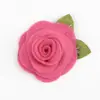 Clip de oreja de flor amarilla dulce francesa, flequillo de hada, pasador de niña, pinza lateral, rollo de tela no tejida de temperamento, rosa