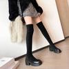 Botas ultralargas por encima de la rodilla para mujer, botas de plataforma ajustadas hasta el muslo, botas finas elásticas de caña alta de tacón alto de moda europea y americana