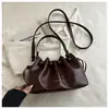 Bolso Cubo Plisado con Cordón para Mujer 2026 Nuevo Moda Retro Gran Capacidad Hombro Cruzado Bolso de Mano Versátil Bolso de Viaje