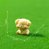 Paisaje en miniatura, adorables figuritas de cachorro Beagle y Golden Retriever, adorables accesorios decorativos DIY, pequeños adornos para coches y escritorios