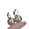 Pendientes de Perla Champagne Estilo Lujo Ligero Elegante Nicho Francés para Mujer 2023 Nuevos Populares Simples Versátiles