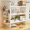 Prateleira de Armazenamento para Mesa, Organizador de Mesa, Estante Multi-Nível para Exibição de Livros, Painel Perfurado para Mesa de Escritório
