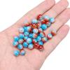 Cuentas sueltas de vidrio de 8 mm, cuentas de vidrio hechas a mano, pulsera, collar, colgante, pequeños accesorios de joyería, cuentas redondas, venta al por mayor