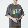 Playera de Manga Corta Talla Grande para Hombre 2025 Verano Nuevo Cuello Redondo Tendencia Juvenil Casual Suelta Moda Media Manga Ropa de Hombre