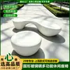 Banca combinada de fibra de vidrio para exteriores, asiento de descanso decorativo para plazas de parque y centros comerciales, banca de base de árbol de fibra de vidrio