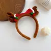 Limpiador Facial Diadema Navideña Accesorios para el Cabello de Astas Diadema de Felpa Otoño e Invierno Pasador Lindo de Alce Muñeco de Nieve Tocado de Año Nuevo para Mujeres