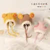 Viento dulce felpa lindo fruta protección de orejas para niños gorra forrada de polar gruesa para niños y niñas gorro de bebé al por mayor gorra transfronteriza