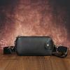 Bolsa Crossbody de Couro Genuíno Masculino Explosivo Top Layer Couro Peito Bolsa Casual All-match Multifuncional Pequena Bolsa Ombro Crossbody Cintura Bolsa