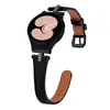 Aplicável para Samsung watch4/5 Pulseira de Couro com Strass em T Perfeito, Embutido, Afinando a Cintura, Pulseira de Couro para Smartwatch