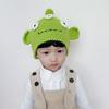 Nova Chapéu de Lã Tricotado Infantil Desenho Animado Engraçado Três Olhos Monstro Shrek Fofo Outono e Inverno Chapéu de Lã Verde