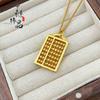 Tienda de oro con alto color método antiguo oro arena nube auspiciosa ruyi colgante ábaco viento marea nacional colgante ábaco diy venta al por mayor