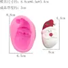 Molde de silicona con temática navideña para decoración de fondant y chocolate, adornos de yeso, grado alimenticio, fácil de desmoldar, molde resistente a altas temperaturas