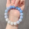 Pulsera del Libro Rojo Pequeño, pulsera suave, cuentas luminosas de placa para estudiantes, cuentas redondas, pulsera de imitación de Bodhi, venta al por mayor en puestos
