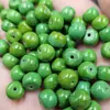 6 * 8mm turquesa sintética contas antigas jade contas soltas verde oliva link de estrada pulseira colar acessórios de joias contas
