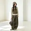 Conjunto de dos piezas estilo coreano para niñas con tirantes falsos y manga larga, atuendo de otoño súper elegante, nuevo modelo 2026 para niños mayores.