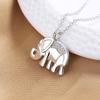 Colgante de Elefante Bebé Lindo con Circonita Microincrustada, Collar de Elefante Auspicioso de Alta Gama, Joyería de Accesorios de Diseño de Nicho de Lujo Ligero Personalización