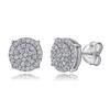 Tong Lin brincos europeus e americanos transfronteiriços com zircão cheio de diamante temperamento brincos s925 brincos de prata esterlina senhoras high-end sentido atacado