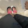 Sandalias de Suela Gruesa de Diseño Asimétrico de Nicho de Alta Gama para Mujer 2023 Primavera y Verano Calzado Exterior Chanclas de Moda
