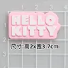 Cabeça de Gato KT Tridimensional Grande Laço de Amor Acessórios DIY de Gotejamento de Cola Chinelos Decorativos Capa de Celular Adesivo para Copo de Água