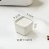 Cuencos cuadrados de cerámica, cuencos para snacks, cuencos para salsas para mojar, cuencos para vaporera, ollas para vaporera, cajas para vaporera, platos para vaporera, cuencos para postre, cuencos para cocer huevos al vapor, platos para vaporera domésticos