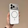 Capa de telefone magnética com spray de óleo adequada para Apple 17PROMAX, dopamina 14, 15/16 da moda, anel fino fosco