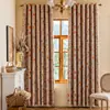 Cortinas Estilo Country Americano con Estampado Floral de Amazon, Cortinas Coloridas Florales con Acabado Totalmente Opacas para Sala de Estar y Dormitorio