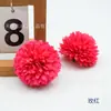 Pelota de ping-pong artificial pequeña, material para accesorio de pelo DIY de crisantemo, flor artificial, bola redonda con púas, accesorio de cabeza de flor pequeña, flor artificial estilo bosque