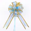 Nuevo Encaje Extendido Hilo de Nieve con Borde Dorado Tamaño Mediano 30#50#70# Festival Navideño Regalo Embalaje de Flores