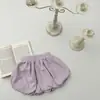 Shorts tipo bloomers de linterna para niñas, verano 2026, transfronterizos, color liso suave y cómodo, para bebé niña, para uso en exteriores, artículo de exportación muy vendido