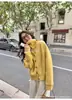 Cárdigan de punto de cuello alto nuevo para otoño e invierno, estilo europeo y americano transfronterizo, suéter abrigo suelto y suave, top de manga larga de color liso