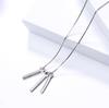 Dianjie S925 Plata de Ley Estilo Étnico Cadena de Clavícula Simple Versátil con Borla de Hilo Microincrustada Collar para Mujer Estilo Coreano