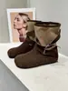 Botas de Motocicleta de Suela Blanda Guapas Estilo Occidental Otoño Lona Botas Martin 2026 Botas de Chica Popular Botas con Plataforma Oculta para Mujer Piel Suave