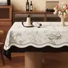 Mantel Francés Retro, No Lavable, Impermeable, Resistente al Aceite, Resistente al Calor, Mantel Rectangular para Mesa de Comedor, Cubierta de PVC para Mesa de Café que Mejora la Atmósfera
