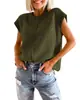 2023 Amazon comercio exterior transfronterizo verano mujer manga de cobertura top casual cuello redondo suéter de punto holgado jersey mujer